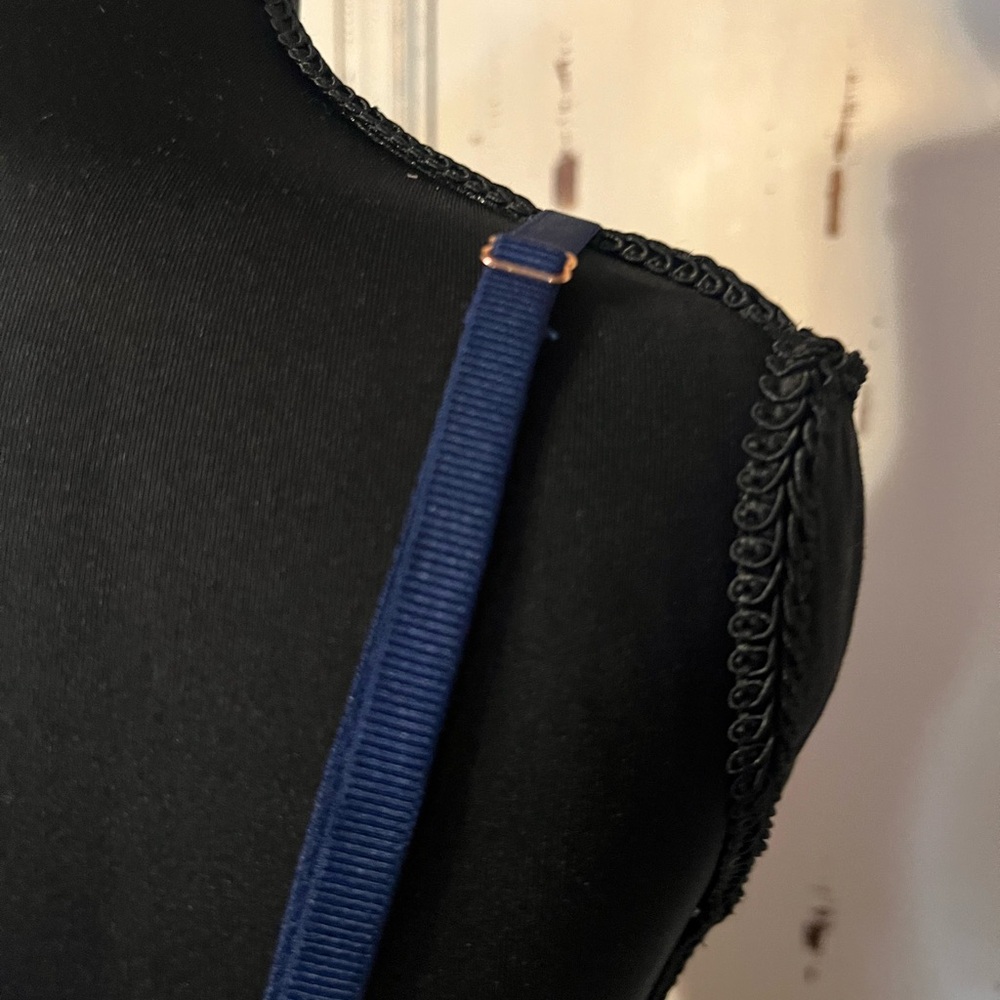 Eberjey Blue Lace Trim Bra Intimates - Picture 5 of 7